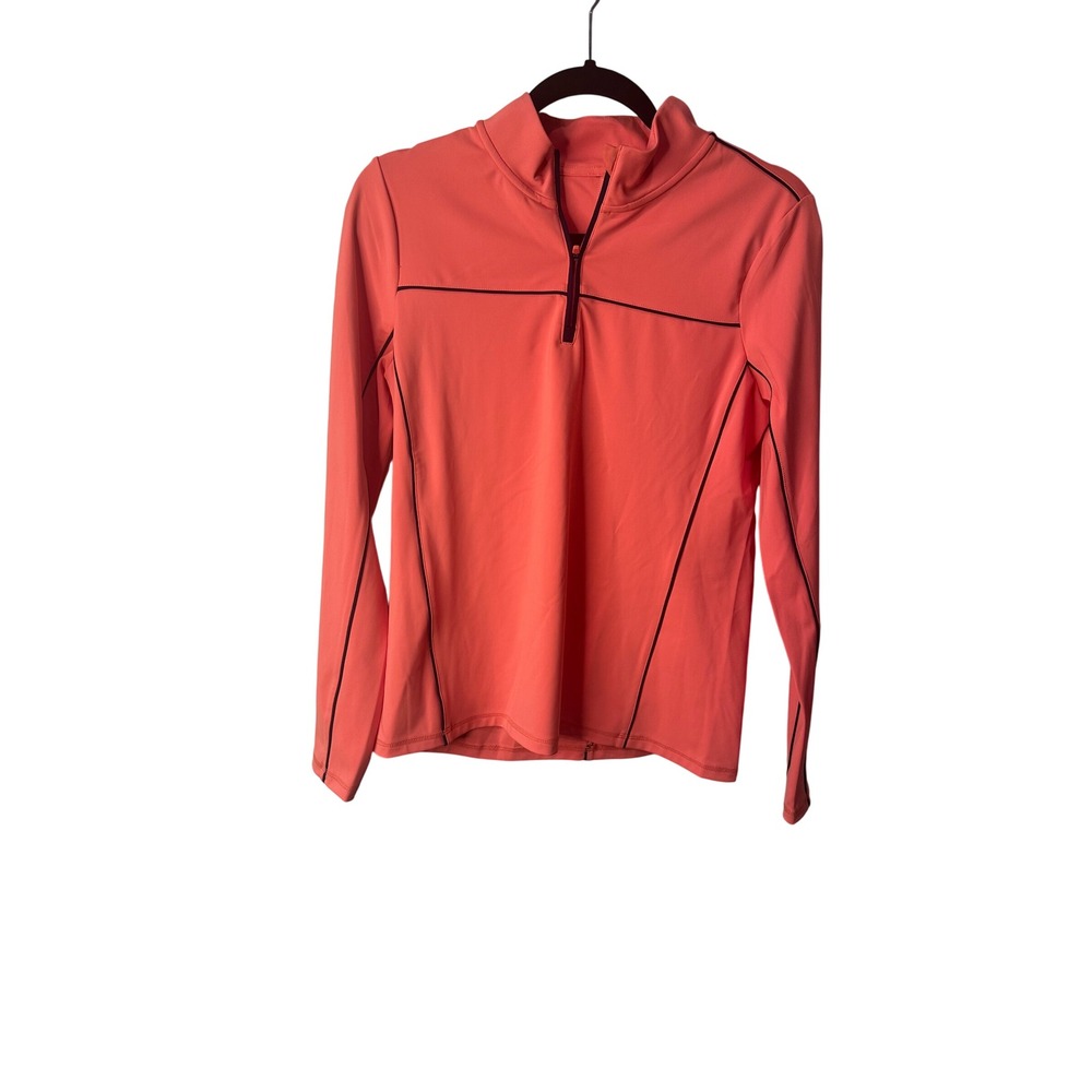 Vineyard Vines Performance Coral 1/4 Zip Long Sleeve Athletic Top Women's‎ Small